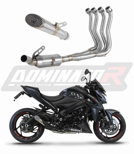 complete exhaust system with muffler DOMINATOR Full System GP3 fits to Suzuki GSXS 1000 / F 2015  2020 6
