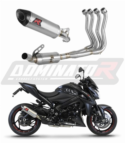 sistema de escape completo con silenciador DOMINATOR Full System HP8 compatible con la motocicleta Suzuki GSXS 1000 / F 2015  2020 6