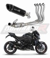 sistema de escape completo con silenciador DOMINATOR Full System HP8 negro compatible con la motocicleta Suzuki GSXS 1000 / F 2015  2020 6
