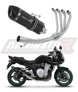 Suzuki GSF 1250 N / S BANDIT 2007 - 2016 Sistema de escape Colector Silenciador HP1 NEGRO + dB killer medium
