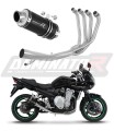 complete exhaust system with muffler DOMINATOR Full System GP1 BLACK fits to Suzuki GSF 650 BANDIT N / S 2007  2016 7