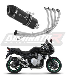 Suzuki GSF 650 BANDIT N / S 2007 - 2016 Sistema de escape Colector Silenciador HP1 NEGRO + dB killer medium