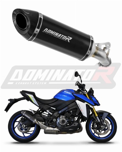 exhaust muffler DOMINATOR HP8 BLACK fits to Suzuki GSXS 1000 / 1000 GT / 950 2021  2024 6
