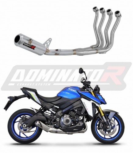 sistema de escape completo con silenciador DOMINATOR Full System GP compatible con la motocicleta Suzuki GSXS 1000 / 1000 GT / 950 2021  20