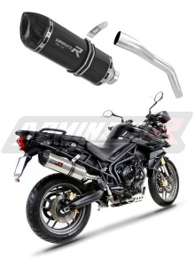 Triumph TIGER 800 XC XR 2015 - 2017 Silenciador Escape HP1 NEGRO + dB killer medium