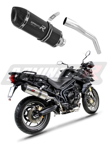 Triumph TIGER 800 XC XR 2015 - 2017 EXHAUST Muffler Auspuff Sportauspuff Silencer Echappement Silencieux Scarico Scarichi Escape Wydech Tłumik HP1 BLACK Dominator Exhaust System x