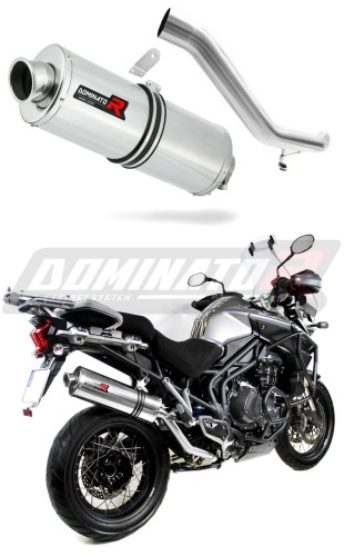 escape silenciador DOMINATOR oval compatible con la motocicleta Triumph TIGER EXPLORER 1200 2012  2015 5