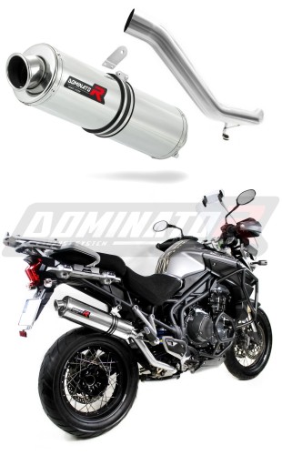 exhaust muffler DOMINATOR ROUND fits to Triumph TIGER EXPLORER 1200 2012  2015 5