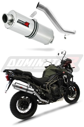 escape silenciador DOMINATOR oval compatible con la motocicleta Triumph TIGER EXPLORER 1200 XC XR 2016  2017 6