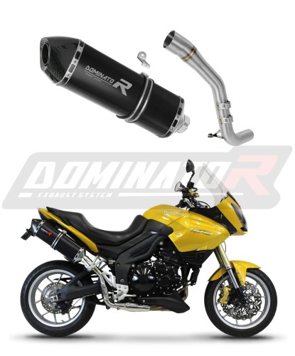 escape silenciador DOMINATOR HP7 negro compatible con la motocicleta Triumph Tiger 1050 2006  2012 6