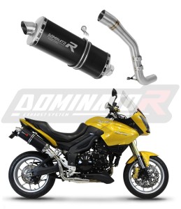 Triumph Tiger 1050 2006 - 2012 Silenciador Escape P7 NEGRO + dB killer medium