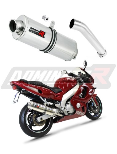 escape silenciador DOMINATOR oval compatible con la motocicleta Yamaha YZF 600 R Thundercat 1996  2006 7