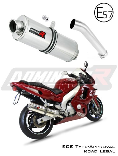 escape silenciador DOMINATOR homologado OVAL compatible con la motocicleta YZF 600R Thundercat 1996  2006 8