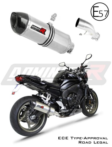 FZ1 FAZER 1000 Homologated ECE Type approval - Street legal EXHAUST Yamaha Muffler Auspuff Sportauspuff Silencer Echappement Silencieux Scarico Scarichi Escape Wydech Tłumik HP1 Carbon End Cap 2006 - 2015 DOMINATOR x
