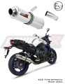 exhaust muffler DOMINATOR homologated road legal ROUND fits the motorcycle FZ 8 N / FZ8 S FAZER 20