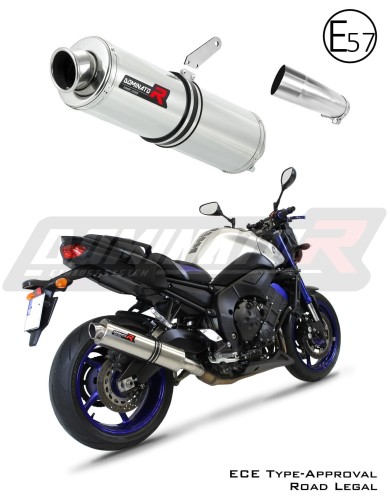 exhaust muffler DOMINATOR homologated road legal ROUND fits to FZ 8 N / FZ8 S FAZER 2010  2016 8