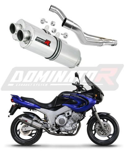 escape silenciador DOMINATOR oval compatible con la motocicleta Yamaha TDM 850 1996  2001 6