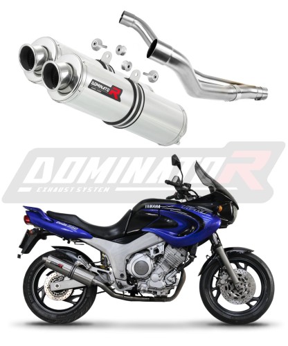 escape silenciador DOMINATOR redondo compatible con la motocicleta Yamaha TDM 850 1996  2001 6