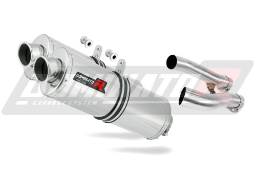 escape silenciador DOMINATOR oval compatible con la motocicleta Yamaha XJR 1200 1995  1998 3