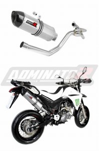Yamaha XT 660 X 2004 - 2016 colector lateral 2 en 1 Silenciador Escape HP1 + dB killer medium