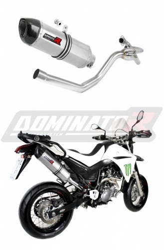 XT 660 X EXHAUST Yamaha Muffler Auspuff Sportauspuff Silencer Echappement Silencieux Scarico Scarichi Escape Wydech Tłumik + manifold collector Carbon Tip HP1 2004 - 2015 DOMINATOR  x