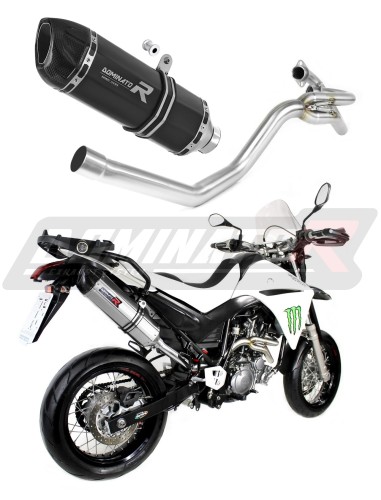escape silenciador DOMINATOR HP1 negro compatible con la motocicleta Yamaha XT 660 X 2004  2016 5