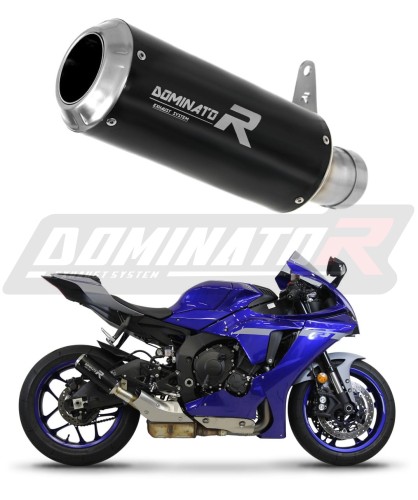 exhaust muffler DOMINATOR GP BLACK fits the motorcycle Yamaha YZF R1 1000 RN49 2017   2019 6