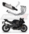 sistema de escape completo con silenciador DOMINATOR Full System Race HP6 titanio compatible con la motocicleta YZF R1 1000 RN49 2017  2019 6
