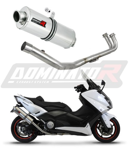 sistema de escape completo con silenciador DOMINATOR Full System oval compatible con la motocicleta Yamaha XP 530 TMAX 2012  2016 6