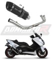 sistema de escape completo con silenciador DOMINATOR Full System HP1 negro compatible con la motocicleta Yamaha XP 530 TMAX 2012  2016 6