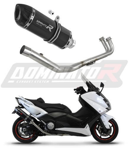 sistema de escape completo con silenciador DOMINATOR Full System HP1 negro compatible con la motocicleta Yamaha XP 530 TMAX 2012  2016 6