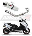 complete exhaust system with muffler DOMINATOR Full System ROUND fits the motorcycle Yamaha XP 530 T MAX 2012   2016 6