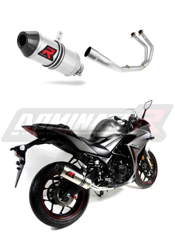 complete exhaust system with muffler DOMINATOR Full System HP3 fits to Yamaha YZF R3 2015  2018 6