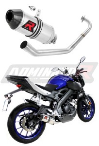 Yamaha MT 125 2014 - 2019 Sistema de escape Colector Silenciador HP3 + dB killer medium