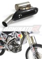 WR 250F Exhaust Header Head pipe Linkpipe Downpipe Kolano with PowerBomb 2007 - 2013 DOMINATOR x