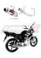 sistema de escape completo con silenciador DOMINATOR Full System GP1 compatible con la motocicleta Yamaha YBR 125 2009  2018 5