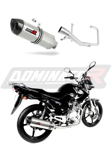 sistema de escape completo con silenciador DOMINATOR Full System HP1 compatible con la motocicleta Yamaha YBR 125 2009  2018 5
