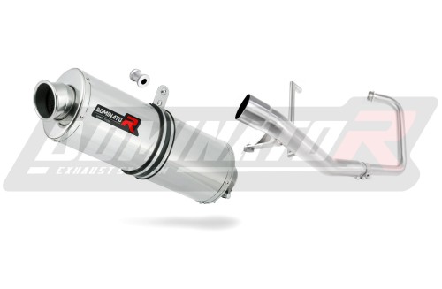 sistema de escape completo con silenciador DOMINATOR Full System oval compatible con la motocicleta Yamaha YBR 125 2000  2008 3