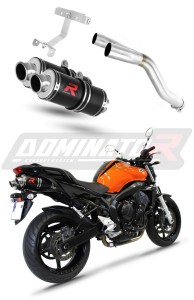 Yamaha FZ6 FAZER 600 S2 2006 - 2010 Silenciador Escape GP1 NEGRO + dB killer medium