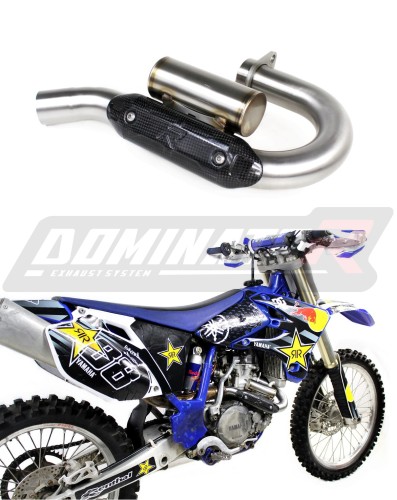 YZF 450 Exhaust Header Head pipe Linkpipe Downpipe Kolano with PowerBomb 2003 - 2005 DOMINATOR  x