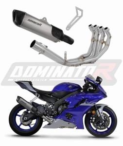 Yamaha YZF R6 2017 - 2023 Sistema de escape Silenciador Titanio HP6 + dB killer