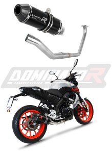 Yamaha MT 125 2020 Sistema de escape Colector Silenciador HP3 NEGRO + dB killer medium