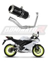 sistema de escape completo con silenciador DOMINATOR Full System GP negro compatible con la motocicleta Yamaha YZF R125 2019  2020 6