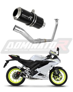 Yamaha YZF R125 2019 - 2020 Sistema de escape Colector Silenciador GP NEGRO + dB killer medium