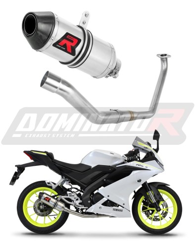 Yamaha YZF R125 2019 -2021 Full  Exhaust System  Muffler Auspuff Sportauspuff Silencer Echappement Silencieux Scarico Scarichi Escape Collector Manifold Wydech Tłumik  HP3 DOMINATOR x