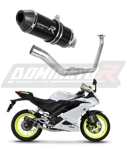 Yamaha YZF R125 2019 - 2020 Sistema de escape Colector Silenciador HP3 NEGRO + dB killer medium