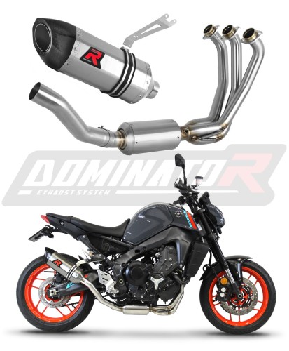 MT-09 2021 - 2022 EXHAUST Yamaha Full System EX Muffler Auspuff Sportauspuff Silencer Echappement Silencieux Scarico Scarichi Escape Collector Manifold Wydech Tłumik HP5 DOMINATOR x