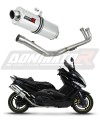 sistema de escape completo con silenciador DOMINATOR Full System oval compatible con la motocicleta Yamaha TMAX 500 2008  2011 6