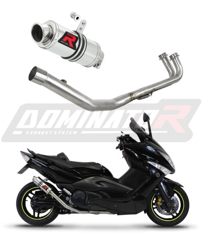 sistema de escape completo con silenciador DOMINATOR Full System GP1 compatible con la motocicleta Yamaha TMAX 500 2008  2011 6