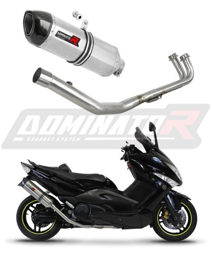 sistema de escape completo con silenciador DOMINATOR Full System HP1 compatible con la motocicleta Yamaha TMAX 500 2008  2011 6